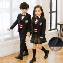 Kindergarten garden clothes British wind autumn and winter suits for men and women Academy style suits school uniforms Primary School students performance class uniforms