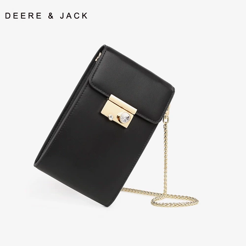 Мобильный телефон, небольшая сумка, сумка на одно плечо, маленькая кожаная цепь, в корейском стиле