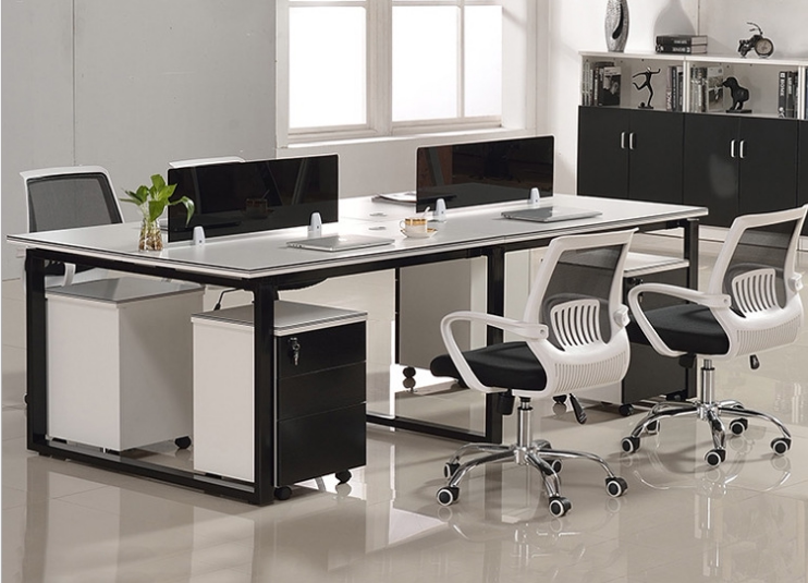 Xiamen Desk Chair Combination Cassette Employee's Office Desk Staff Desk Staff Desk Residence to the Office