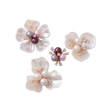 Металлический аксессуар из жемчуга, аксессуары, ручка, булавка, туфли, в цветочек, «сделай сам», 1 шт