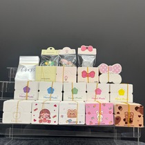 100 Ornaments Department Store snacks Packaging Small Number of Folio Katau Cards 6 4cm Handmade Diy Hairpin Clips