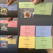 One hundred folded fashion jewelry packaging cardboard color cards diy hair accessories childrens jewelry packaging accessories