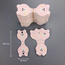 Live Display Ornament Packaging Cute Card Hair Ring Pendant Fashion Leather Fascia Paper Jam Small Bear About 200 Bundles