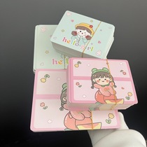 Extra large 10cm cute half-fold keychain hair accessories packaging card head handmade cream glue hairpin jewelry card