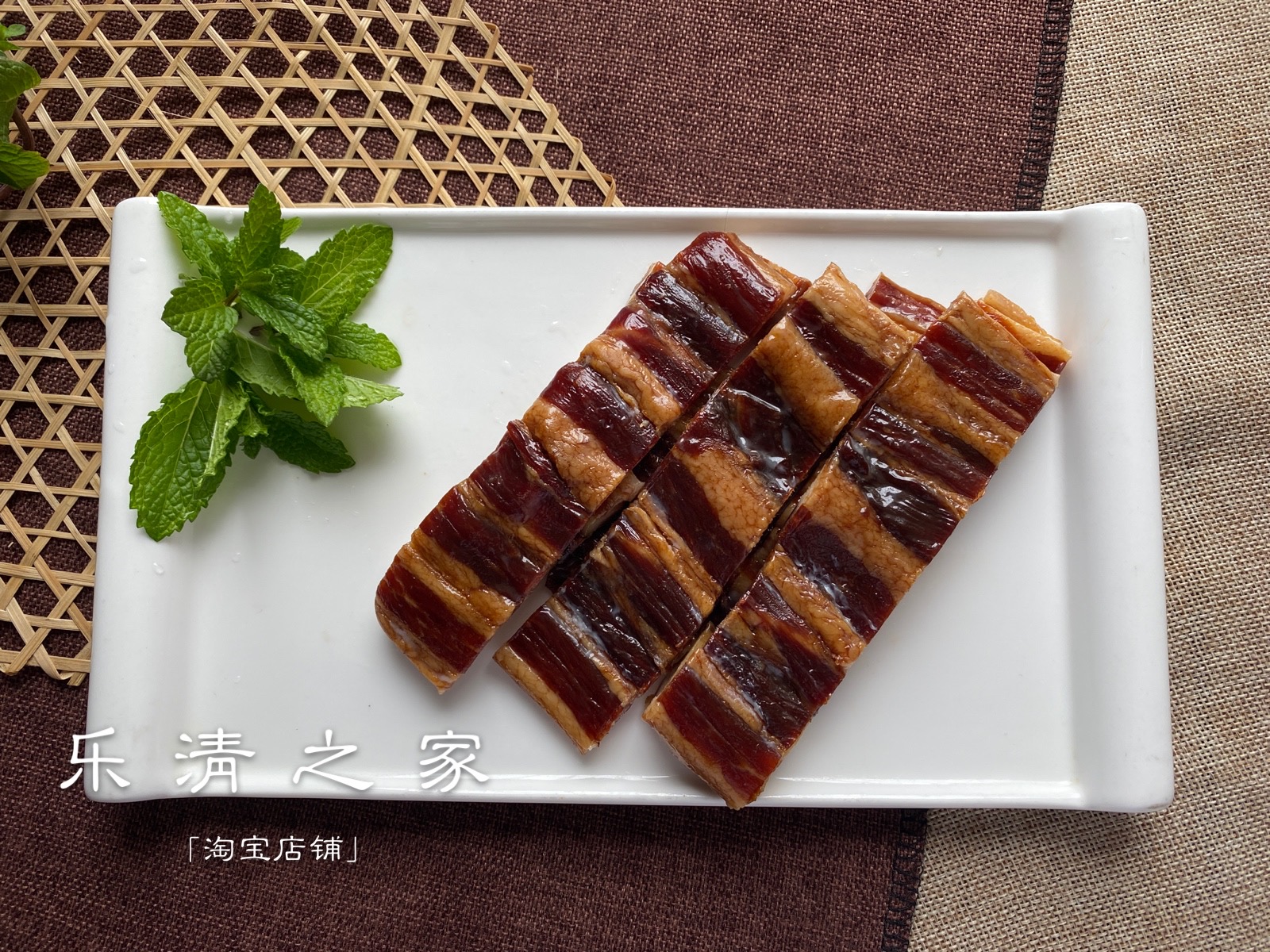 (Factory bacon pork belly)Wenzhou local bacon bacon pork belly air-dried soy sauce meat 500 grams Yueqing house