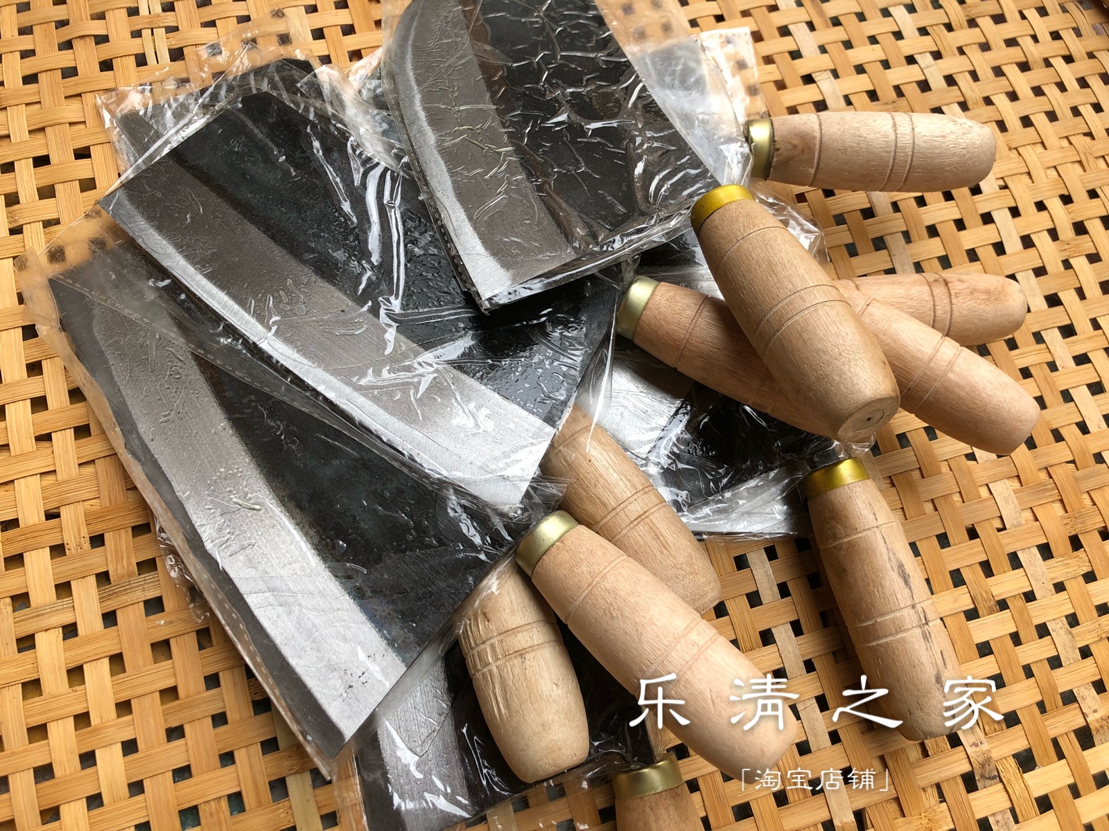 (square head iron knife) Leqing light and thin soil kitchen knife white elephant knife steel knife sharp and practical uncut hard object 1