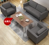 Bắc Âu nhỏ văn phòng sofa bàn cà phê kết hợp đồ nội thất phòng kinh doanh hiện đại ba người vải văn phòng đơn giản Nội thất văn phòng