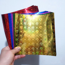 Shiny glossy laser paper color electro-optical paper origami crane square color paper Childrens handmade origami paper-cutting material