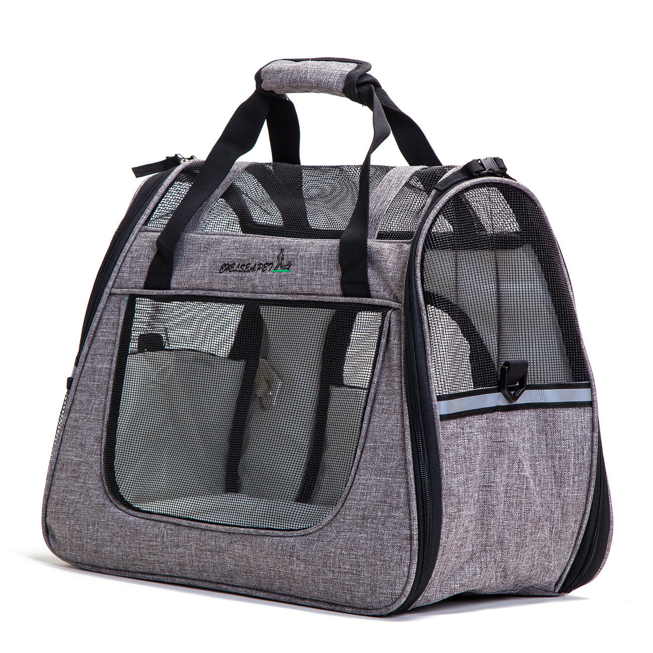 Portable pet bag small dog breathable spring and summer portable folding cat bag one hand large side window shoulder bag