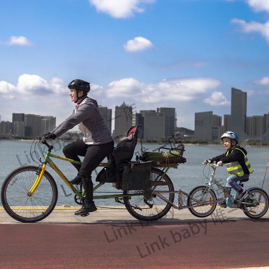Semirremolque bicicleta enlace para niñosbaby padre-hijo