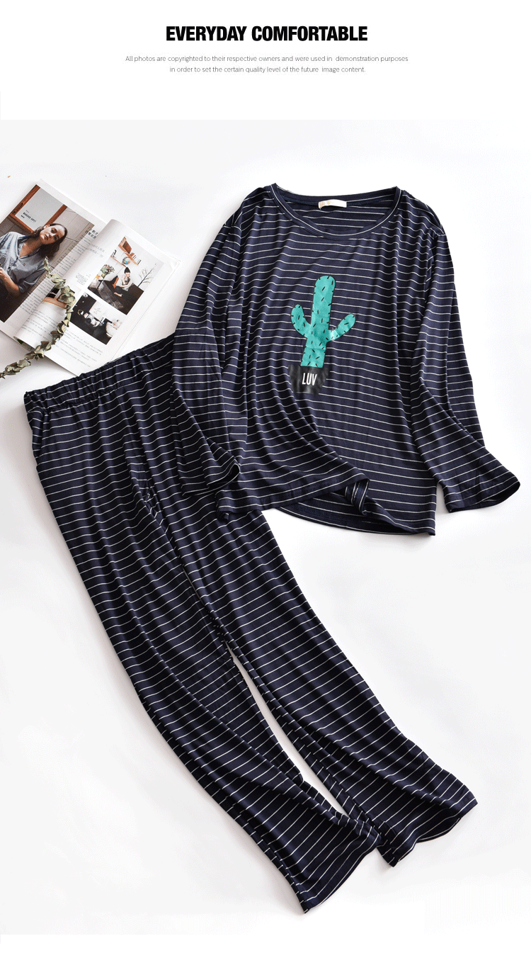 Pyjama mixte OTHER   en Viscose à manches longues - Ref 3005886 Image 41