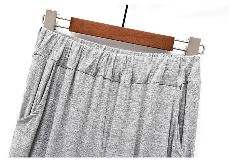 Quần nhà nữ 2018 Modal Pajama quần bảy phần mỏng mặc rộng rãi giản dị [hai mảnh] quan lot nam