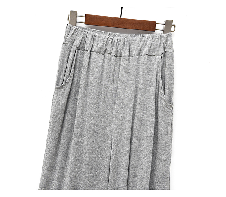 Quần nhà nữ 2018 Modal Pajama quần bảy phần mỏng mặc rộng rãi giản dị [hai mảnh] quan lot nam