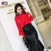 Quay lại với thiết kế rất bất tử top 2019 xuân mới của phụ nữ Han Fan ruy băng nhỏ trái tim máy voan - Áo sơ mi sơ mi trắng Áo sơ mi