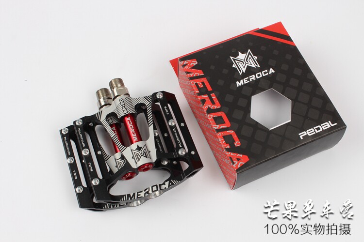 Педали для велосипеда meroca 自行车脚踏 du培林 轴承 公路车铝合金脚蹬 山地车脚踏板 31903662