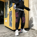Quần áo thể thao nam Fang Shao mùa thu và mùa đông quần thể thao nam hip hop cộng với quần nhung chân in quần nhiều túi rộng quần áo nam Quần Jogger
