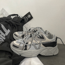 @ side less mens clothing spring Han version retro web face Old daddy shoes mens insides casual 100 hitch sports thick bottom shoes tide