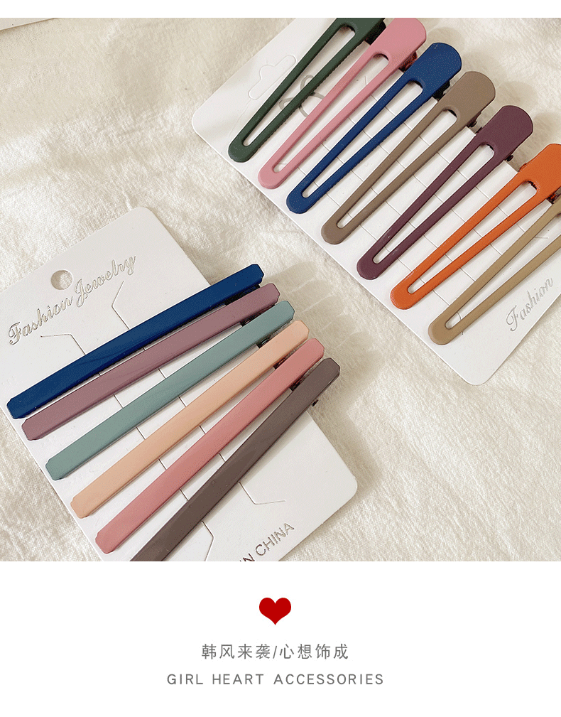 Morandi Color Hairpin Headdress Broken Hair Fixed Hair Clip Hairpin Wholesale display picture 10