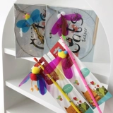 Новая Тайвань Эми Кэрол перья насекомых, блестки, дразнящий набор кошек, длинная рыбацкая стержень, дракоза бабочек