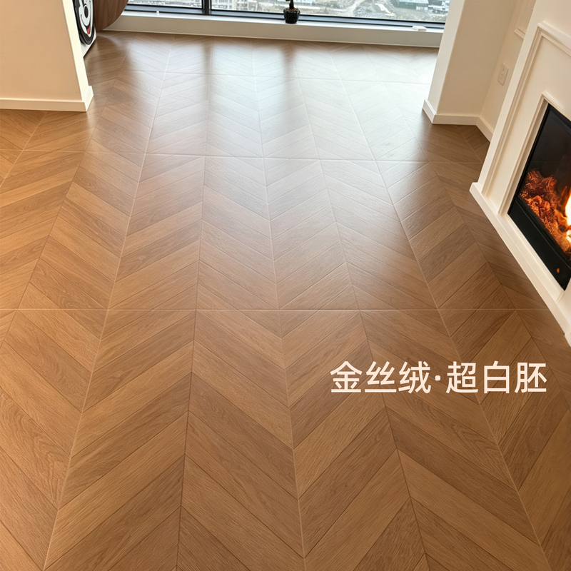 600X1200 French Retro Gold Velvet 55 ° Ultra-White Wood Grain Tiles, Matte Fishbone Pattern, Suitable for Living Room and Dining Room, Whole House Flooring Tiles.