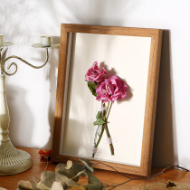 Dried flower specimen three-dimensional photo frame creative handmade diy paper soft pottery clay hollow 6 inch 7 picture frame square six A3a4