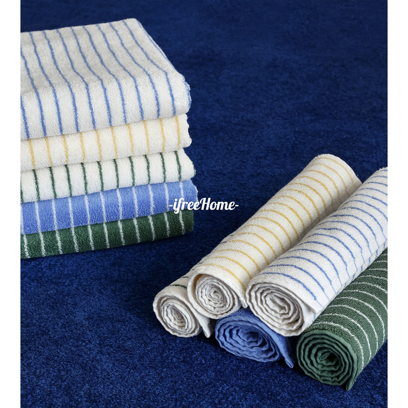 Class a Yarn-Dyed 100% Combed Cotton Towel Face Towel ins Stripes Pure Cotton Soft Absorbent Towel Hand Towel Bath Towel