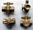 Copper Pressure Gauge Tee Cock Rotary Plug Valve Corker Tee Cock Pressure Gauge copper three-way screwed plug valve door