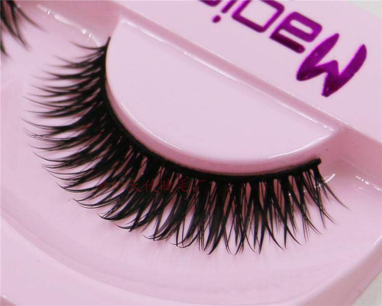 Magic Angel Làm sắc nét Lông mi giả Nhiều lớp dày chéo Tự nhiên Hộp thực tế 10 cặp Dây đeo bằng bông F5 - Lông mi giả keo kích mí the face shop