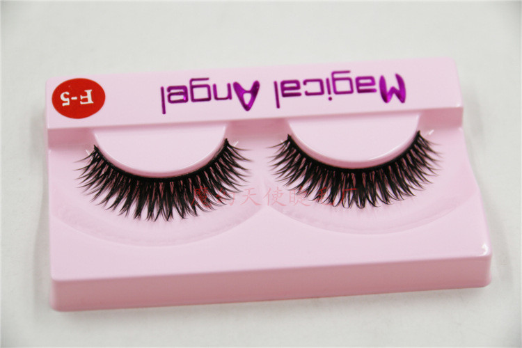Magic Angel Làm sắc nét Lông mi giả Nhiều lớp dày chéo Tự nhiên Hộp thực tế 10 cặp Dây đeo bằng bông F5 - Lông mi giả keo kích mí the face shop