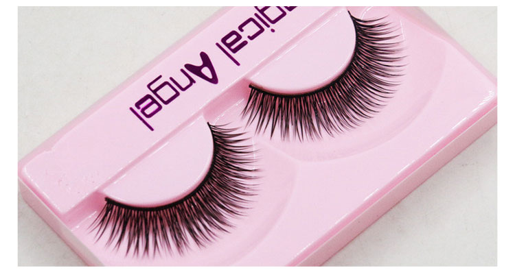 Magic Angel Sharp Tip Lông mi giả tự nhiên Dày nhiều lớp chéo Lông mi dài Dây đeo 10 cặp L46 - Lông mi giả mi giả dưới