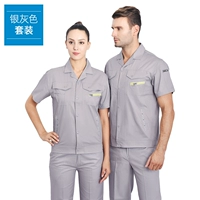 X117 Серебряный костюм с короткими рукавами