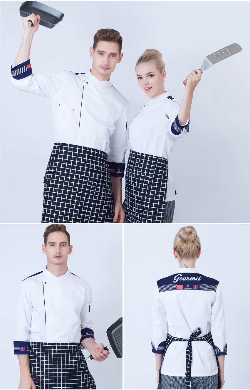 Uniforme de cuisinier en coton - Ref 1911124 Image 17