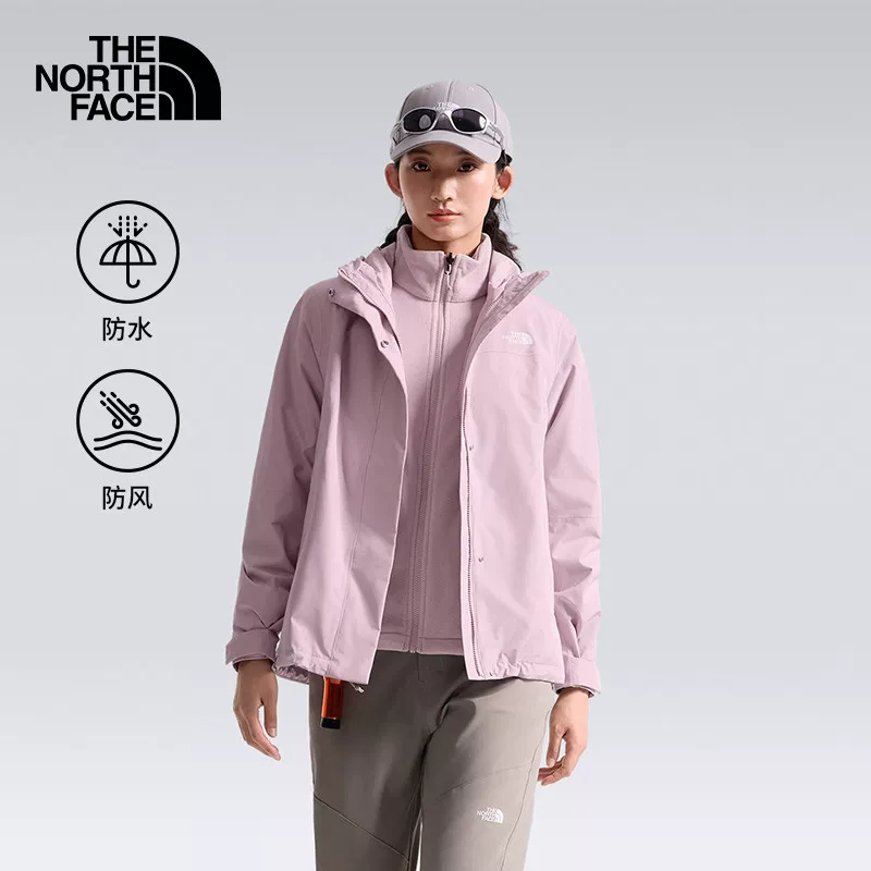 26 New Autumn and Winter Models Thenorthface Outdoor Women's Waterproof Fleece Liner Three-In-One Jacket 8Ck3