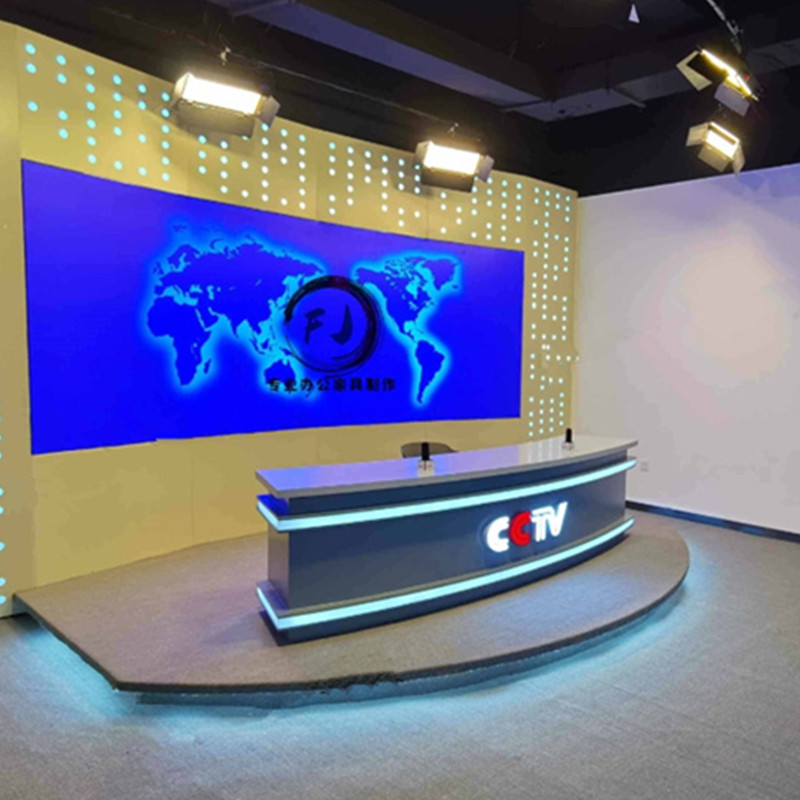 Studio main podcast studio Podcast table Company Podcast Chair Desk Government News Media Live Interview Table Studio-Taobao