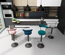 Bar chair lift modern minimalist front desk chair swivel back home high stool counter round stool beauty stool