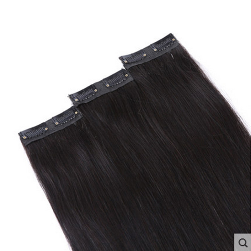 Real hair Fat Thickened Hair-on-the-hair Invisible Hair invisible slice of real hair Hair Girl's Hairwig Wig Sequa Straight Hair