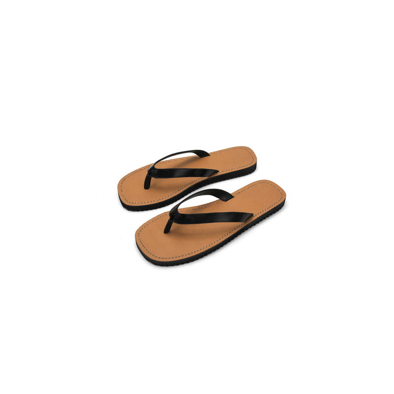 Lanxiaoran Genuine Leather Open-Toe Flip-Flops Row Old Money Style Thong Sandals Relaxed Casual Flat Sandals Lanxiaoran Genuine Leather Open-Toe Flip-Flops Row Old Money Style Thong Sandals Relaxed Casual Flat Sandals