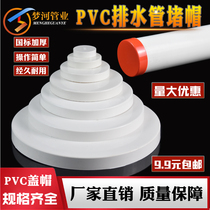 PVC drain pipe cap water pipe cover plug plug cover pipe block protection cover 50 75 110 160 200