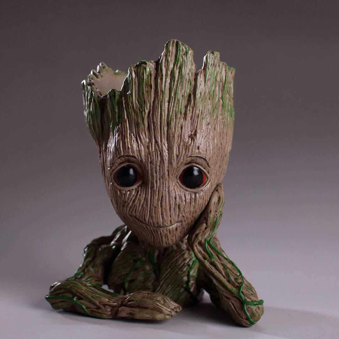 Galactic Guard 2 Tree Human Gruter Groot Flower Pot pen holder Model Desktop Pendulum Model Toys