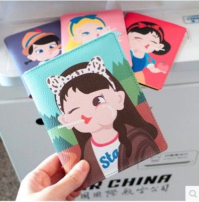 Multifunction Passport Clips Cute to blame leather documents clip Blame Animal Candy Color Leather Passport Jacket