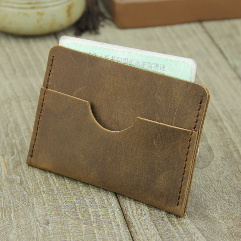 Man Mad Horse Men Mini - Thin Card Bag with Head - Level Banking Credit Card for a Simple Card