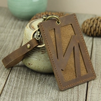 Сумка для карточки желтого коричневого цвета