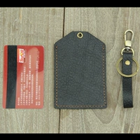 Litchi Pattern Big Card Set Black