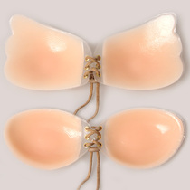 Silicone invisible bra stickers wedding dress swimming drawstring gathered beautiful big chest thin thick waterproof breast stickers underwear