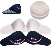  Strapless invisible bra gathered thickened anti-sagging big chest closed breasts wedding photos underwear chest stickers