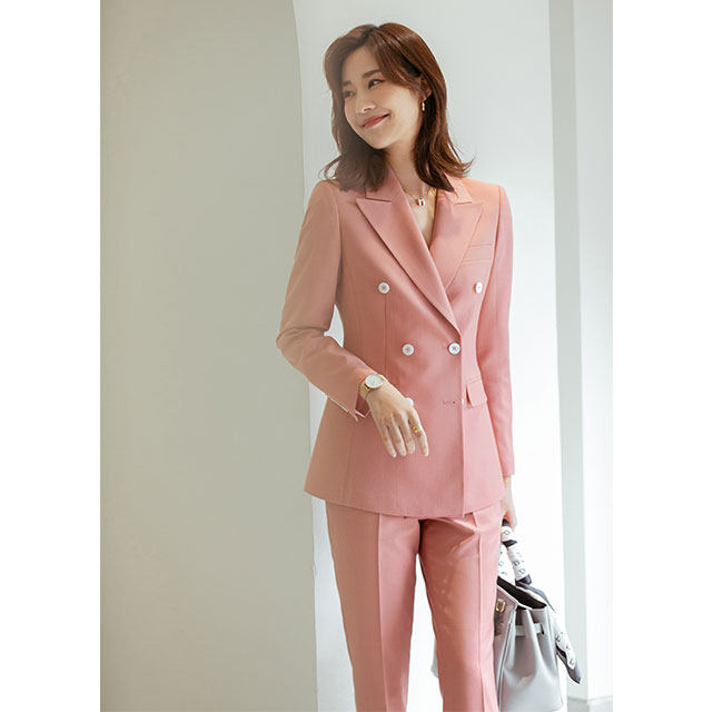 Diisshia coral powder suit jacket female 2022 new temperament fashion foreign style art test broadcast suit suit