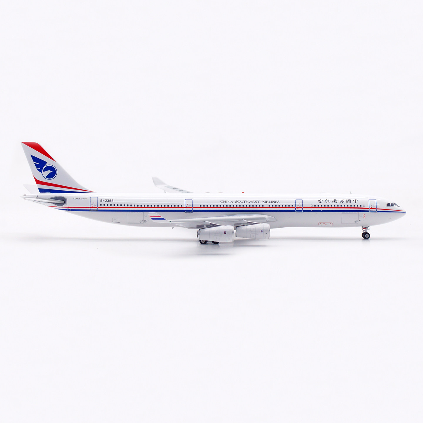 【専用商品】西南航空 A340-300 B-2388 AV 1:400 飞机模型合金中国西南航空A340-300 B-2388 B-2389 90_航模_
