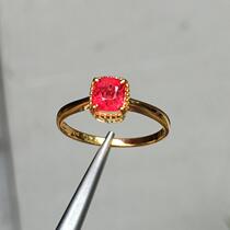 Liyou jewelry spinel red Sapphire starlight gemstone custom ring collection Mogu live customization