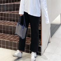 ALIN custom large size women's large size straight pants women's fat mm2020 new slim Joker loose suit pants