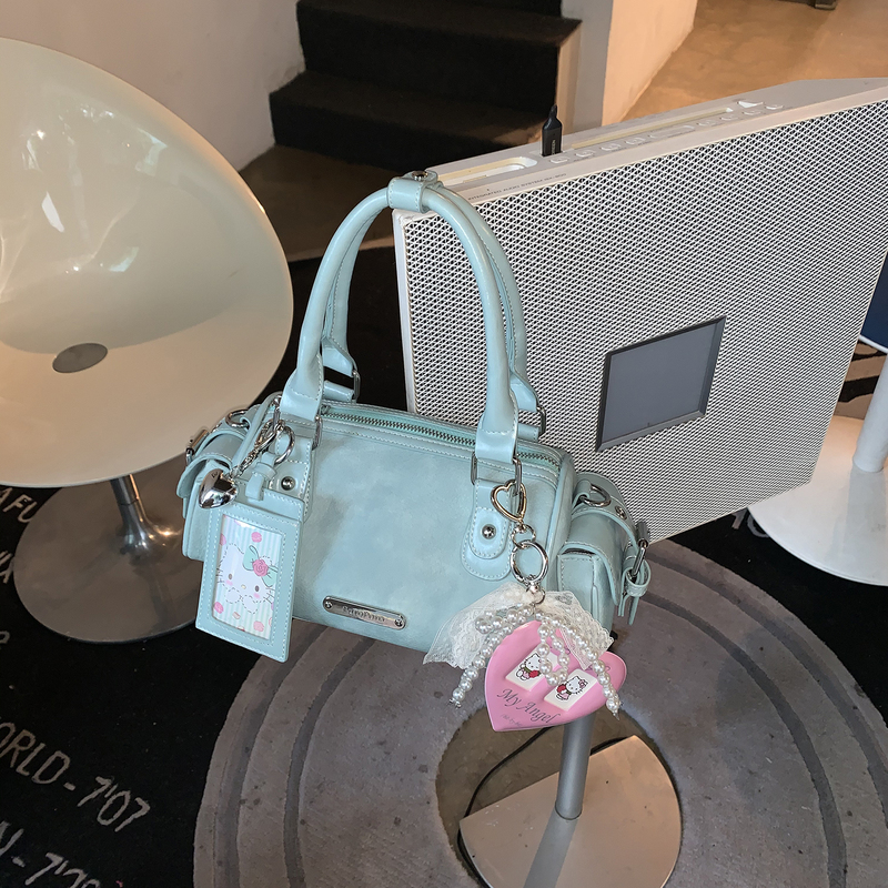 Paroparo Is Full of Vitality! New Spring and Summer Bowling Bag, Cylindrical Bag, Crossbody Boston Bag, Girly Style Paroparo Is Full of Vitality! New Spring and Summer Bowling Bag, Cylindrical Bag, Crossbody Boston Bag, Girly Style